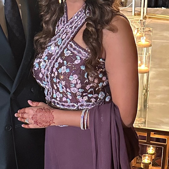 Other - Purple/brown palazzo with blouse and dupatta size 36